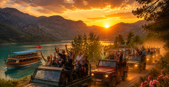 Side: Evening Jeep Safari, Green Canyon Cruise & Dinner