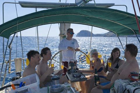 Rhodes Private Luxury Day Cruise Lunch, Coctails, Champagne