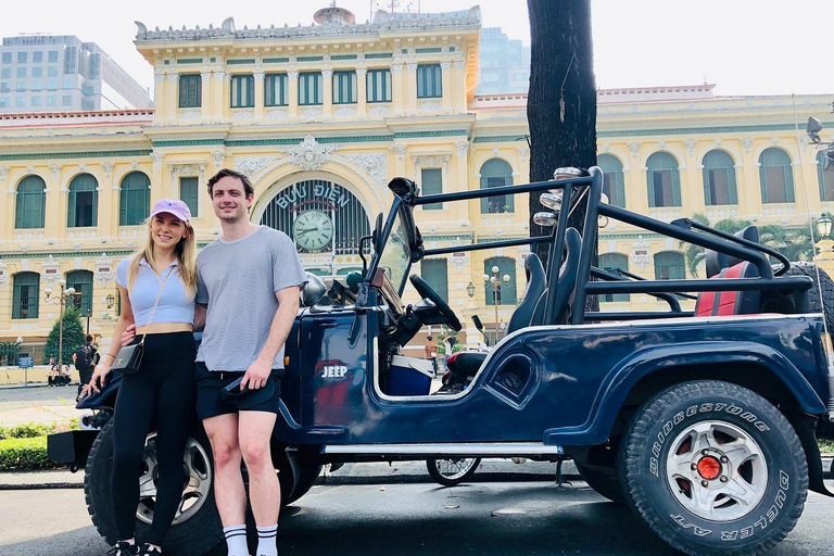 Saigon Half day by Jeep: City Landmarks & Local Life
