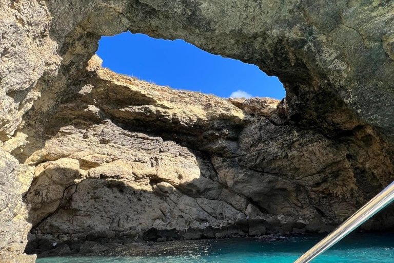 Sunset Cruise-Gozo,Comino:Blue & Crystal Lagoons+Caves