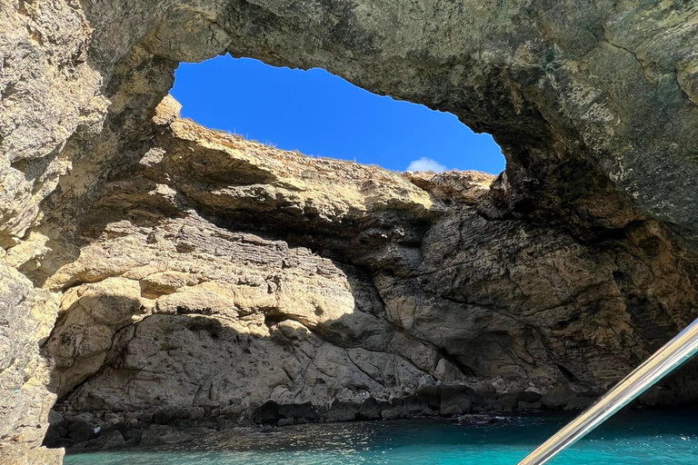 Croisière au coucher du soleil - Gozo, Comino : lagons bleus et cristallins + grottes