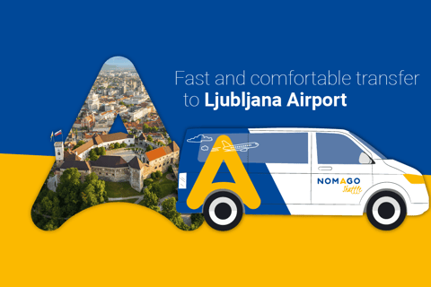 Ljubljana: Flughafentransfer zum/vom Bahnhof LjubljanaSingle von Ljubljana Flughafen nach Ljubljana