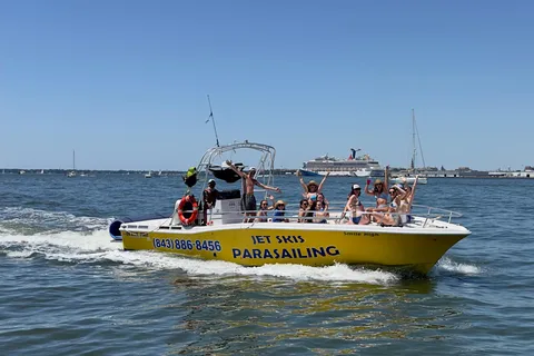 Charleston: Smile High Boat Charter with Water Mat & Floats