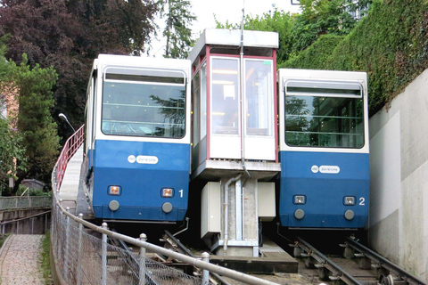 Aventura en transporte por Zúrich: Rueda dentada, Funicular y tour en barcoExcluyendo las subidas más largas