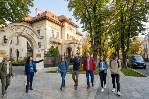 Bucharest Tour Parliament, Ceausescu House & Village Museum Interactive Audio Guide in 24+ languages.