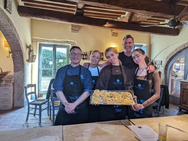 Pienza: Toskanischer Kochkurs mit hausgemachten Nudeln und Cantucci