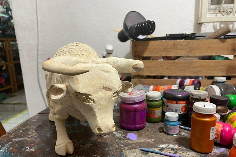 Huatulco: Create Your Own Alebrije and Painting Explanation.