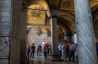 Istanbul: tour guidato della Moschea Blu e della Basilica di Santa Sofia con biglietti