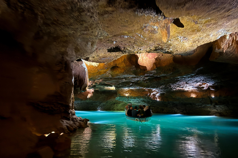 Valencia: San José Caves Tour & Summer Waterfall Day Trip Caves of San Jose + Waterfall - NH Hotel Pickup