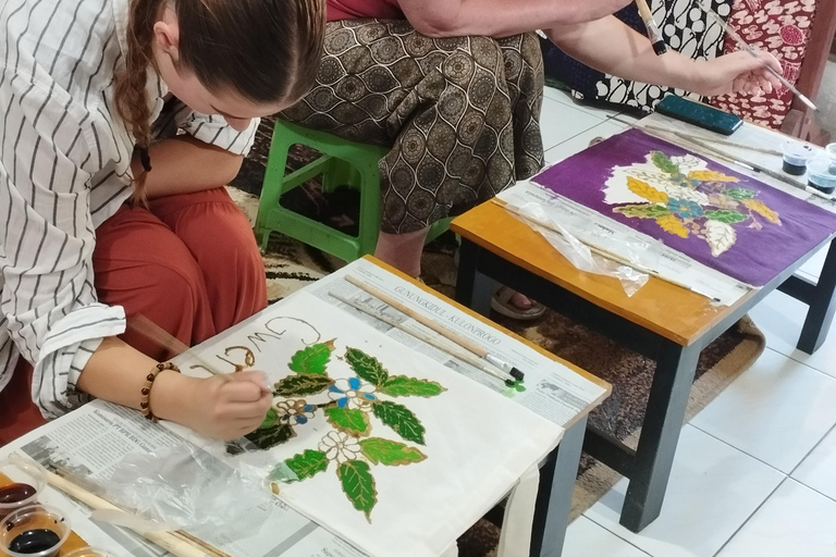 Lezione magistrale di batik con processo completoMaster class di batik con processo completo