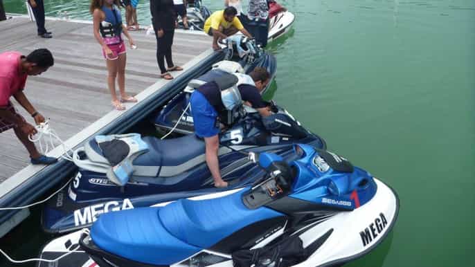 from pantai cenang 4hour 3 island jet ski tour langkawi