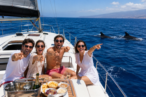 Los Cristianos: Dreamy Small-Group Sailing Trip with Food, Drinks & a Swim Los Cristianos: Soñador Small-Group Sailing Trip with Food, Drinks & a Swim