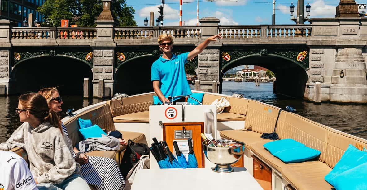 Afbeelding 7 van Amsterdam: Grachtenrondvaart in open boot met drankoptie