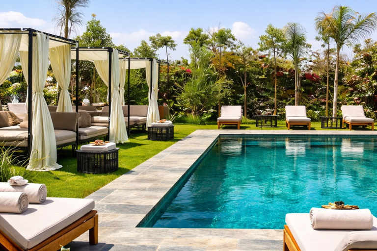 From Marrakesh: Pool Day Pass in Atlas Mountains with Lunch Refreshing Pool Escape: Enjoy Lunch and Easy Pickup