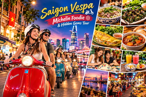 Saigon Vespa Michelin Foodie & Hidden Gems Tour - Image 2