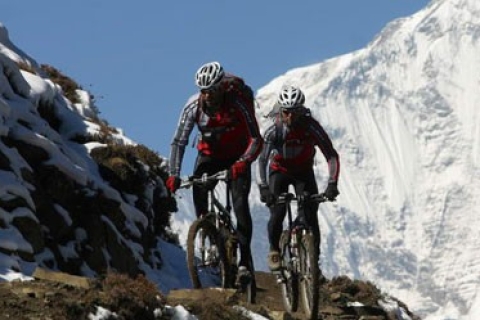 Kathmandu: mountainbiketocht van een hele dag
