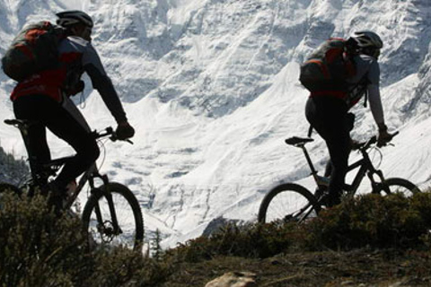 Kathmandu: mountainbiketocht van een hele dag