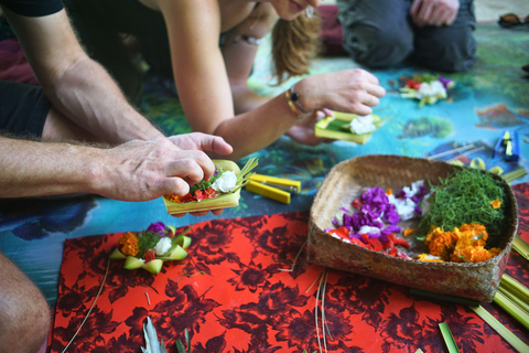 Balinese Offering Making, Meditation & Purification in Ubud