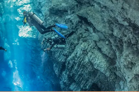 From Cancun: The Pit and Dos Ojos Cenote Diving Experience