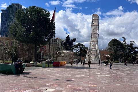 Tirana: Walking Tour with Air Albania Stadium VIP Sky Box