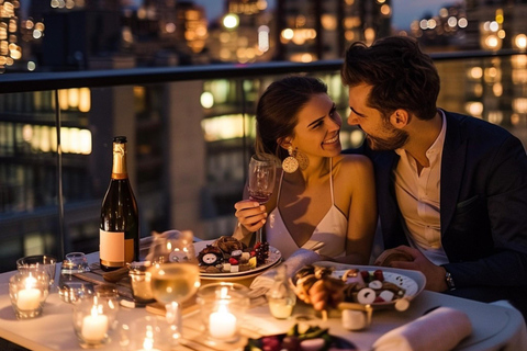 Thamel: Romantic Rooftop Dinner with Hotel Transfer Thamel: Romantic Rooftop Dinner with Hotel Transfer & setup