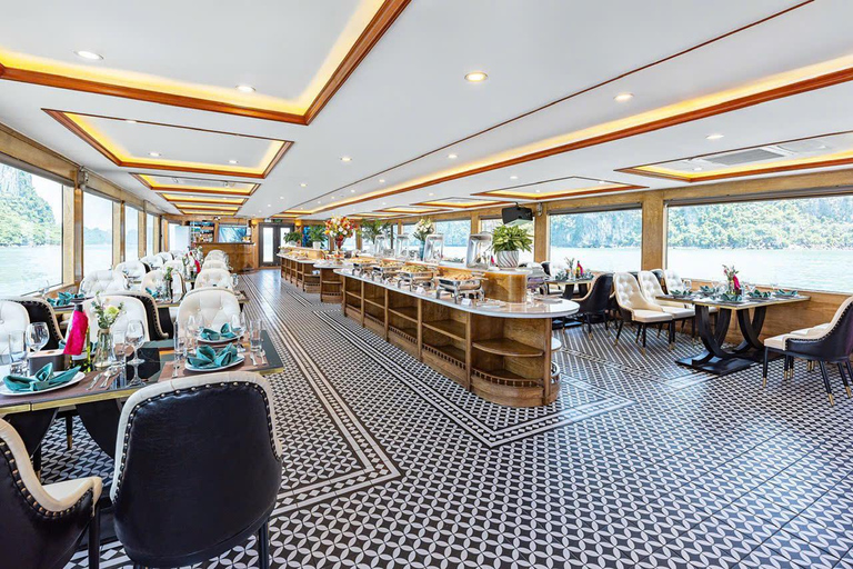 Ha Long Bay Day Trip: Luxury Cruise & Buffet Lunch & Jacuzzi Option 2: For Guests from Ha Long