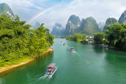 Yangshuo: Li River Bamboo Raft Tickets with Route Options Yangdi to Xingping: Full Scenic One-Way Route