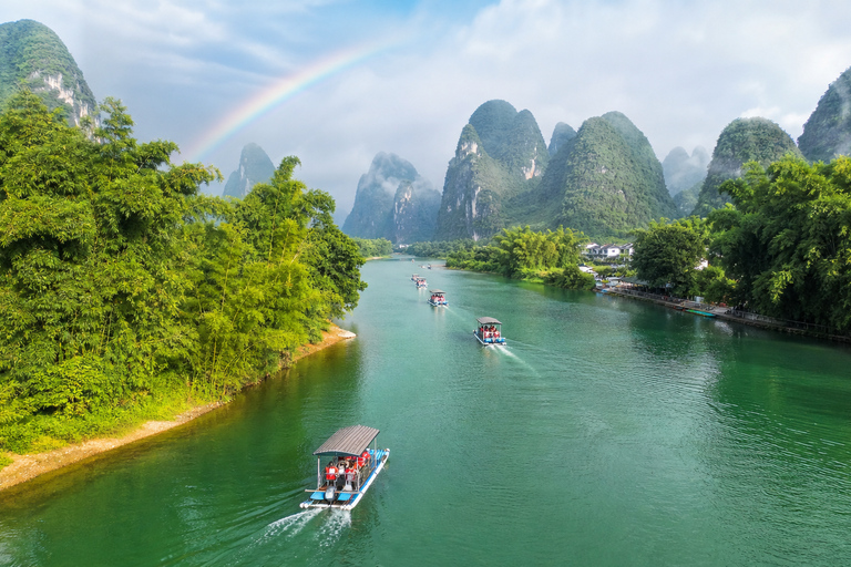 Yangshuo: Li River Bamboo Raft Tickets with Route Options Yangdi to Xingping: Full Scenic One-Way Route