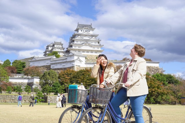 Visit Half-day Himeji Castle Town Bike Tour with Lunch in Himeji, Japan