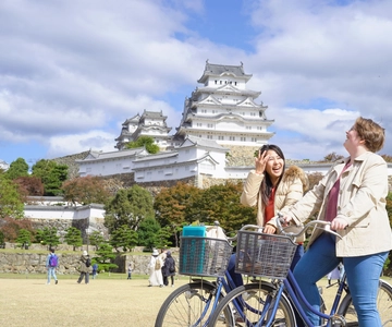 Tour di mezza giornata in bicicletta della città del castello di Himeji con pranzo