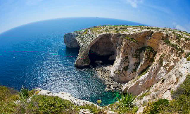 blå grotte og søndagsmarked i fiskerlejet marsaxlokk