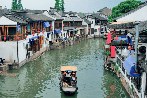 Zhujiajiao & Shanghai:Private Day Tour Water Town to Skyline