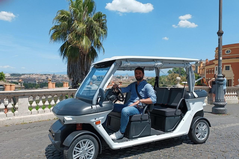 Rome: Private Golf Cart Tour with Driver 2,5 h - Private Panoramic Golf Cart Tour - 2 people