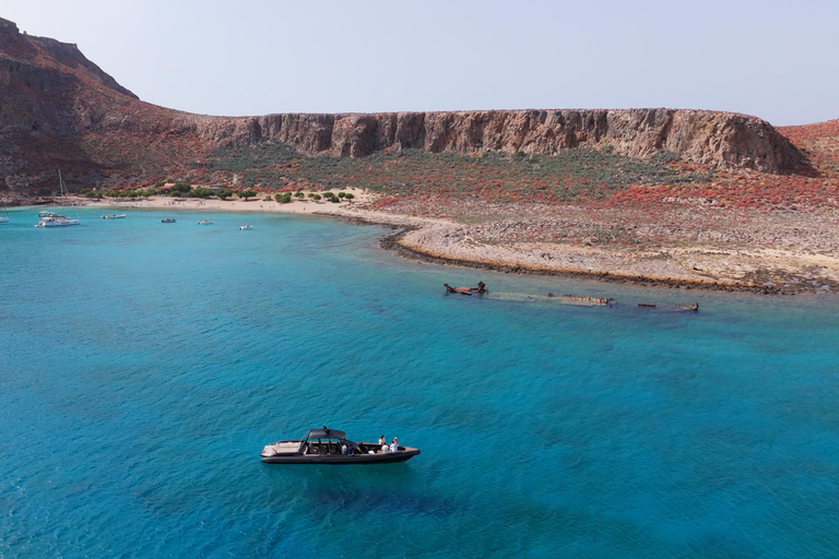 Kissamos : Croisière en bateau rapide à Balos et Gramvousa avec plongée en apnéeCroisière en bateau rapide sans prise en charge et retour