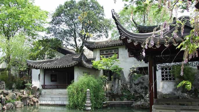 from shanghai suzhou garden tongli water village daytour