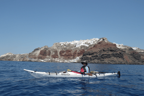 Santorini: South Sea Kayaking Tour with Sea Caves and Picnic Tour with Transfer