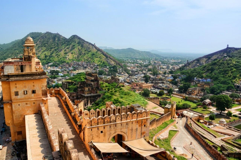 Jaipur: Amber fort hawa Mahal en jantar mantar tour