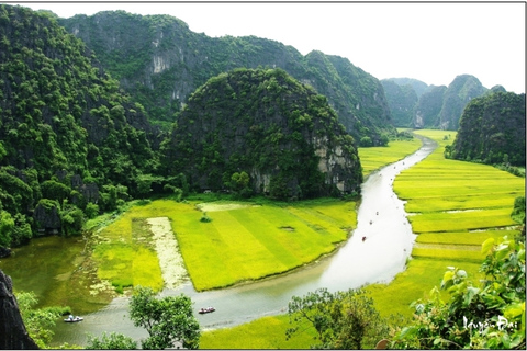 Depuis Hanoi : excursion à Hoa Lu et Tam Coc avec vélo