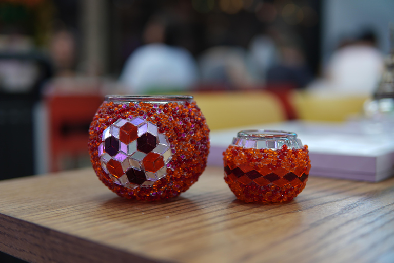 Traditional Mosaic Lamp & Candle Holder Workshop in Istanbul Traditional Turkish Mosaic Desk Lamp