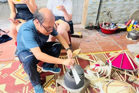 Vanuit Ha Noi: Conische hoed en wierook producerende dorpen tourHele dag: Wierook, Hoeden Maken &amp; Lak Kunst Tour in kleine groep