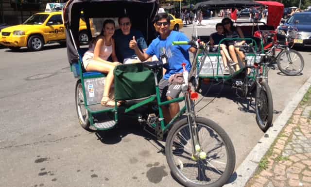 new york 2hour central park pedicab tours