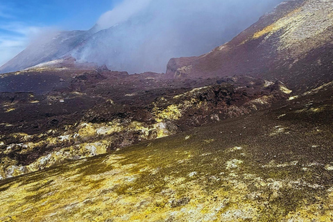 Trek to the summit of Mount Etna (3,350 m) with drone video etna summit craters hike