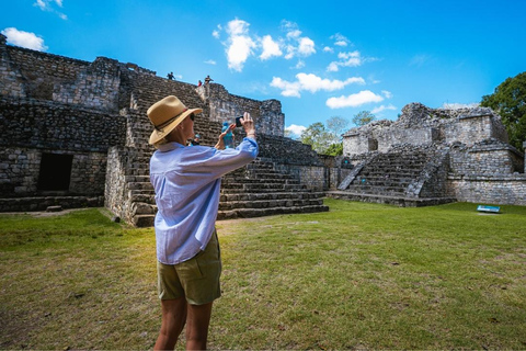 Au départ de Cancun : Ek Balam et visite des cénotes avec déjeuner et transfert