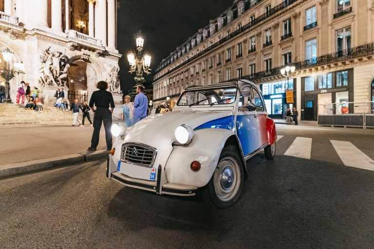 Paryż: nocna przejażdżka klasycznym samochodemWycieczka 2-godzinna z szampanem