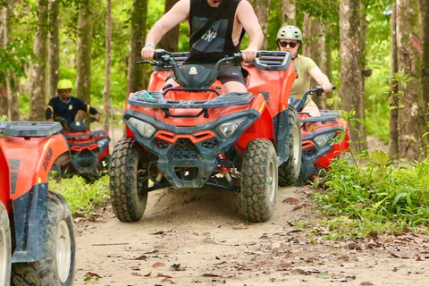 Phuket: Aldeia dos Elefantes e Tour pela Cidade com Zipline e ATV