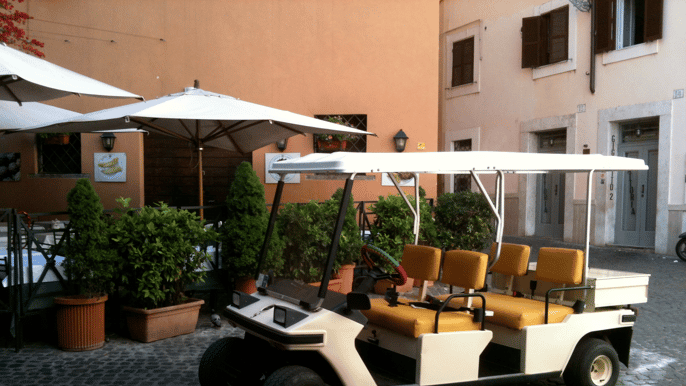 experience rome by golf cart