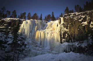 Rovaniemi: Gefrorene Wasserfälle in der Korouoma-Schlucht mit Guide