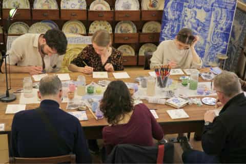 Lisbonne : Atelier de peinture sur azulejos