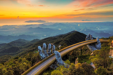 Ba Na Hill With Golden Hand Bridge