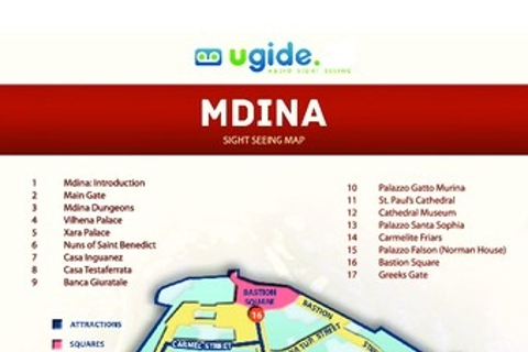Mdina Audio Tour with Map and Directions